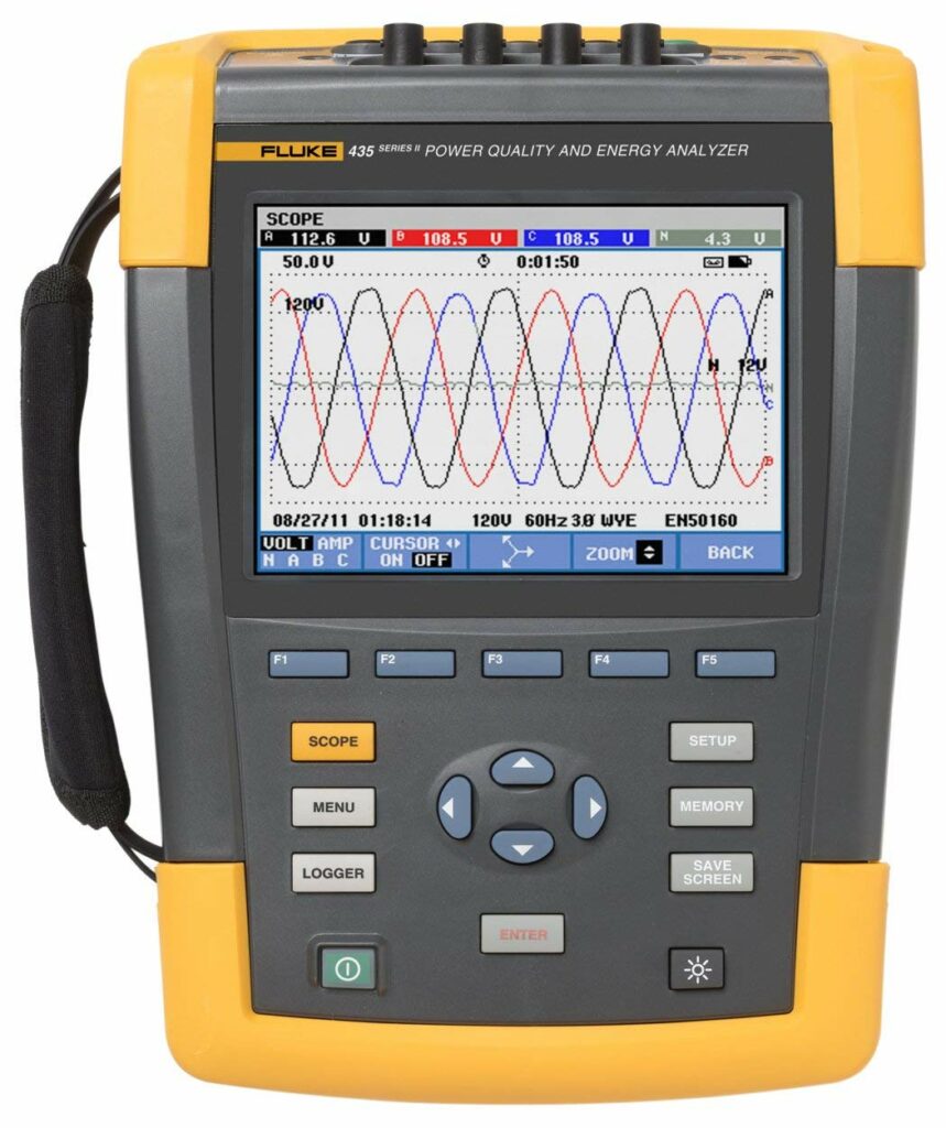 FLUKE 435-II 전력 품질 및 에너지 장비 Three Phase Power QualityEnergy Analyzer