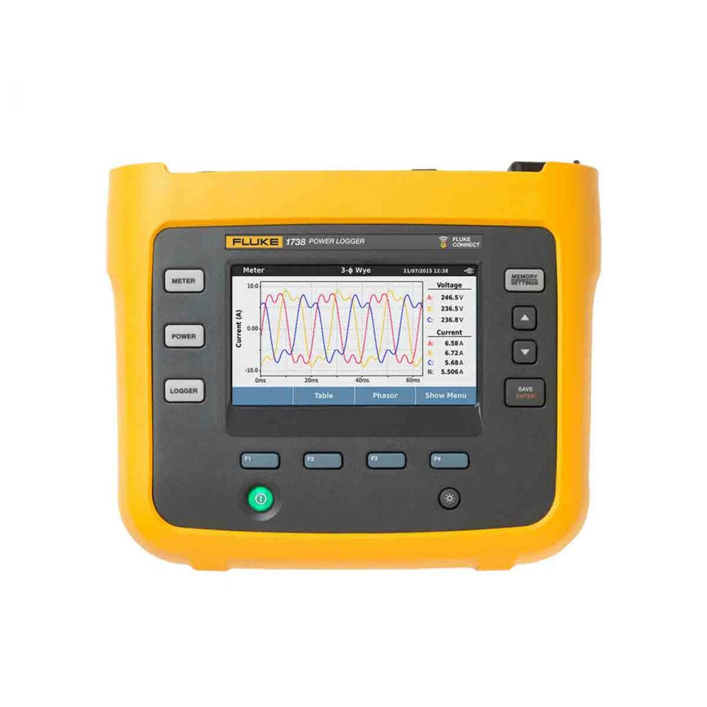 FLUKE-1738 전력 품질 및 에너지 장비 Three-Phase Power Quality Logger