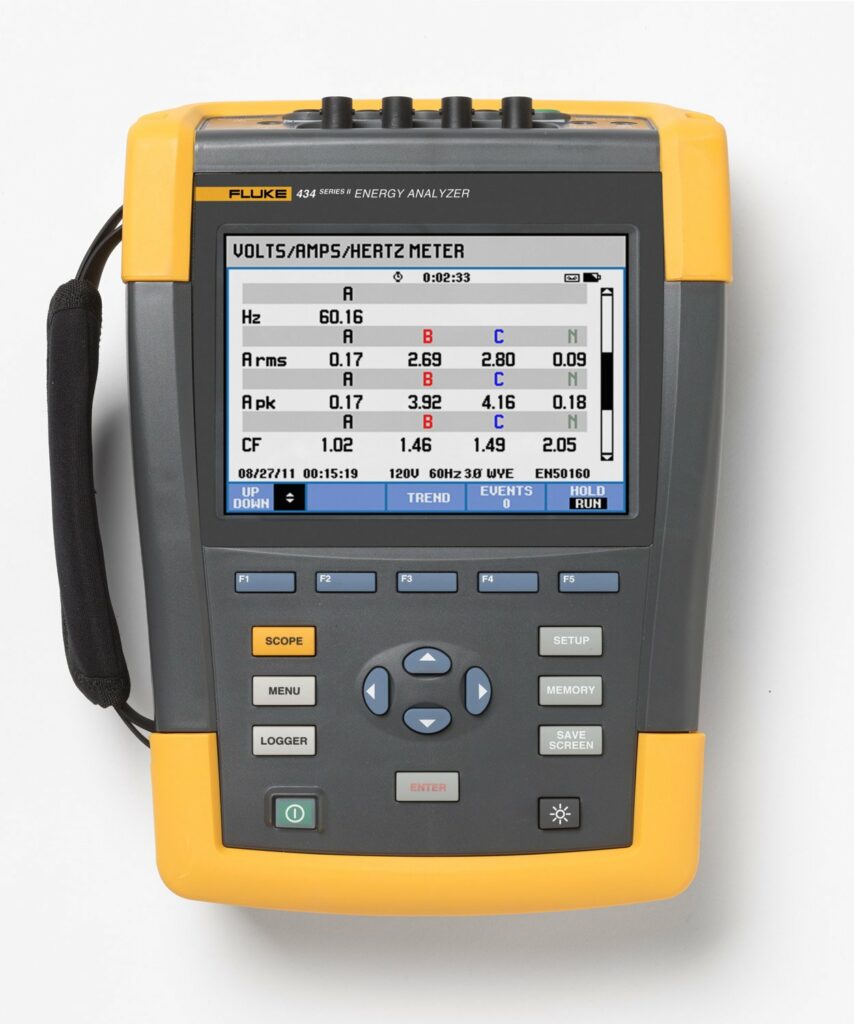 FLUKE 434-II 전력 품질 및 에너지 장비 Three Phase Power QualityEnergy Analyzer